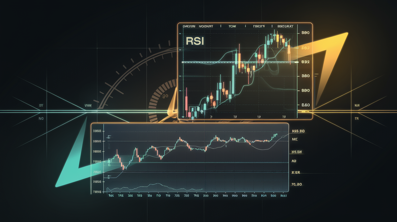 RSI — осциллятор импульса под графиком цены
